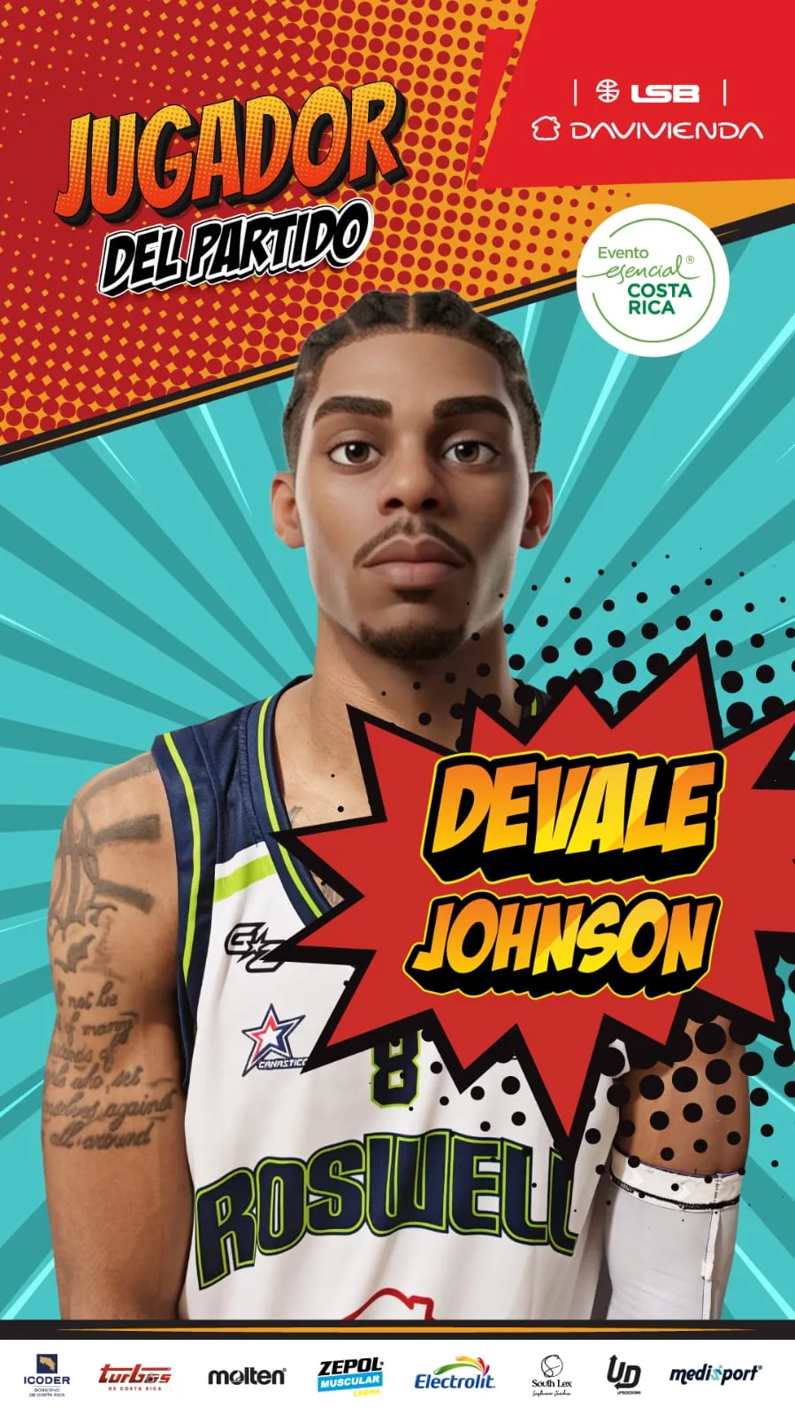 Devale Johnson brilla como MVP en la contundente victoria de Roswell