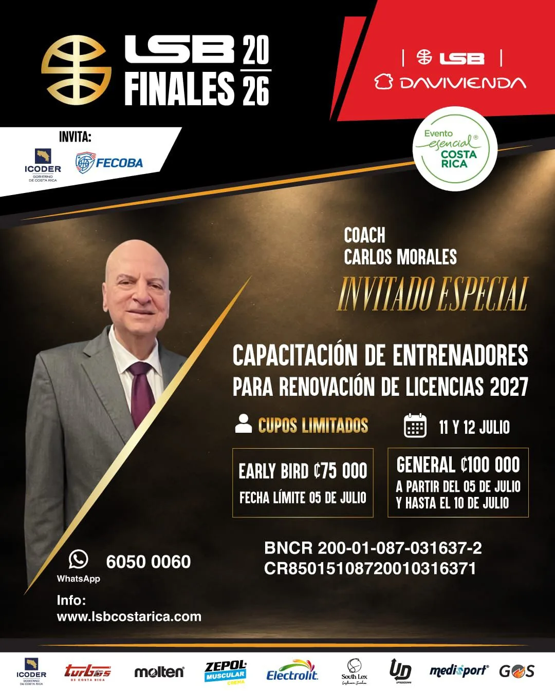 Capacitación Internacional para Entrenadores se realizará durante las Finales LSB 2026